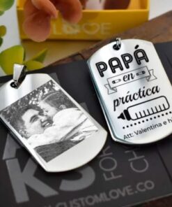 Llavero Papá + Foto Personalizada